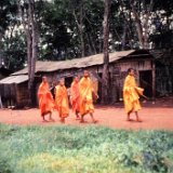 "Buddhist Students - Along the Road - March 1968 - ABtry 6/27th Arty"